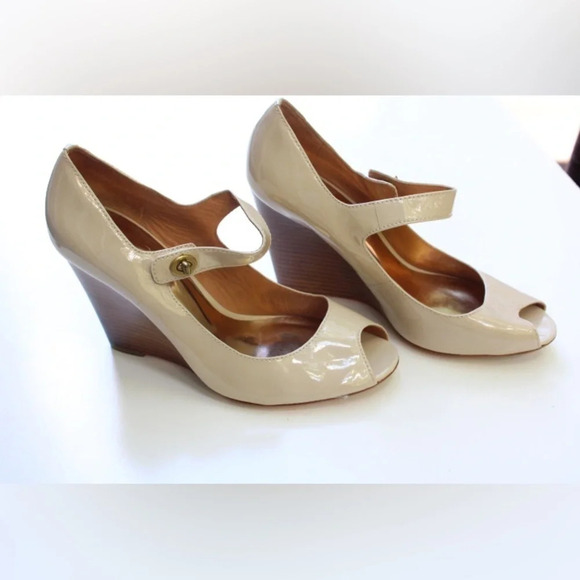 Coach Lessa peep toe wedges - Picture 9 of 13